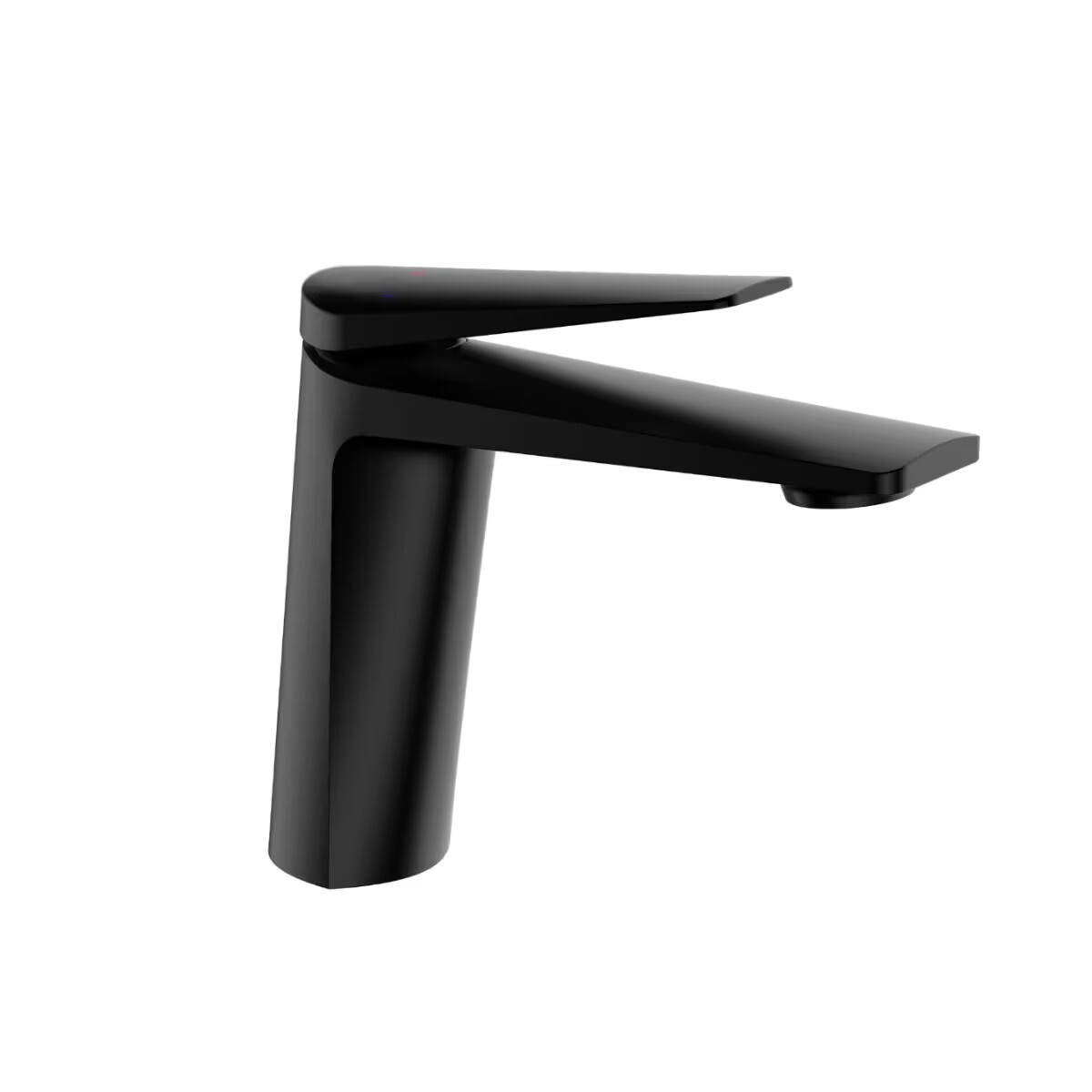 Grifería De Lavatorio Monocomando De Mesada Chronos Negro Mate 