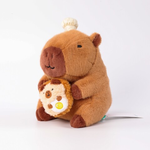PELUCHE DE 23 CM (CAPIBARA MARRÓN CON TOSTADAS) PELUCHE DE 23 CM (CAPIBARA MARRÓN CON TOSTADAS)