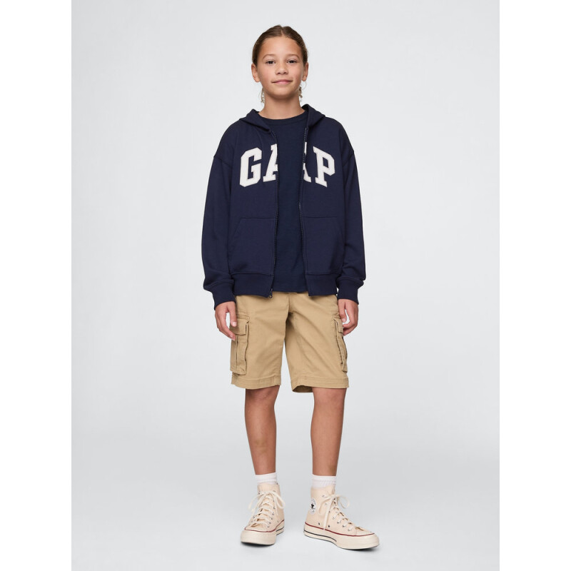 V-FRCH FT BAS HERITAGE LOGO FZ TAPESTRY NAVY