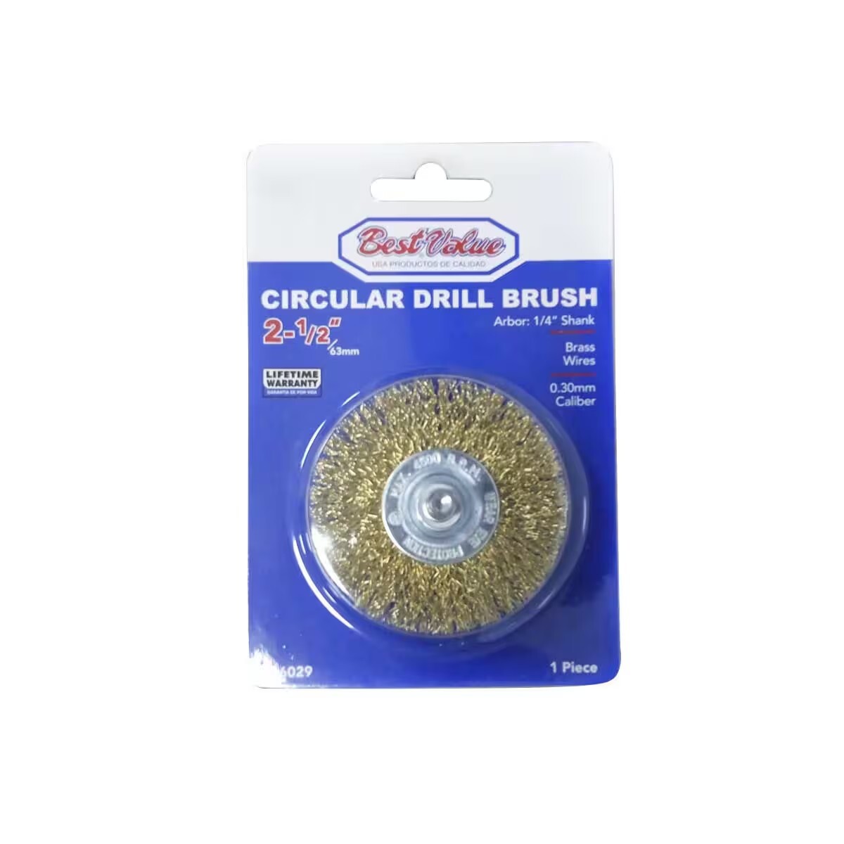 Cepillo Chato P/taladro 2 1/2 Eje 6mm 