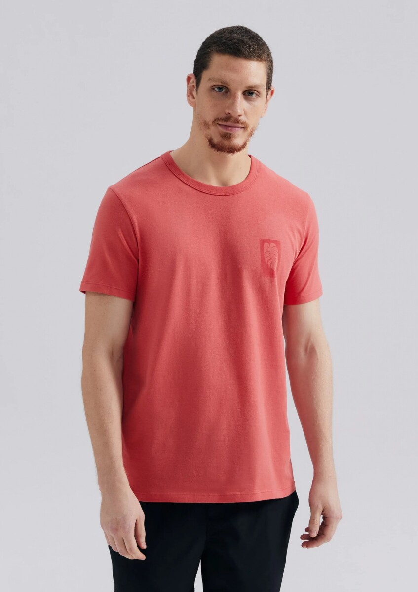 CAMISETA CON ESTAMPA - ROJO 