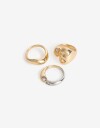 Sets Anillos Metal Setanillos Biplating - Dorado