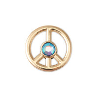 Jibbitz™ Charm Gold Peace Multicolor