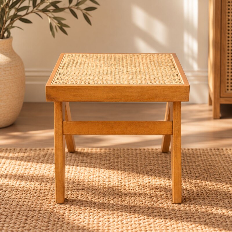BANM.45 Banco De Madera 50x40x45 Cm Presley - Marron
