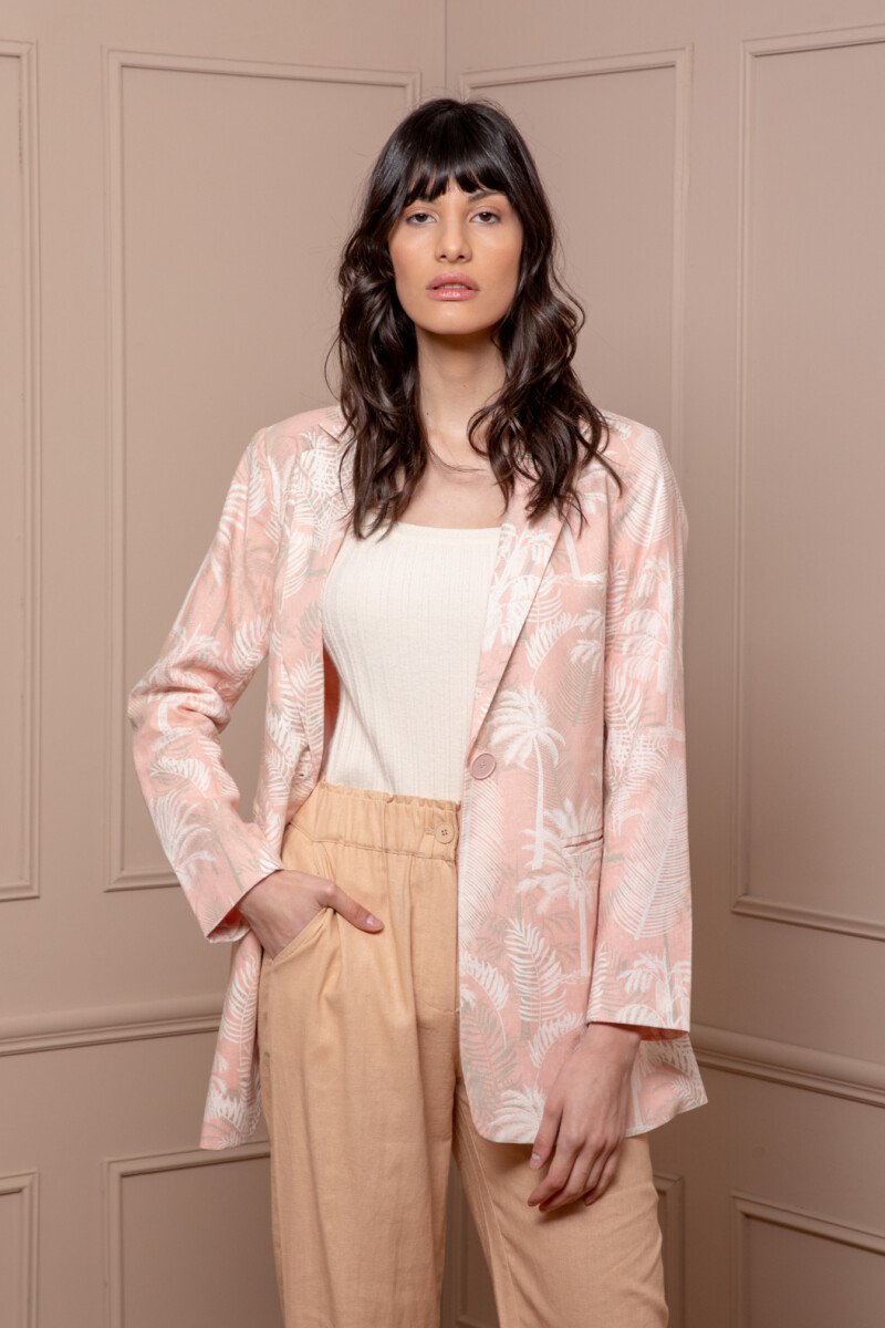 BLAZER HALIFAX PRINT Rosado