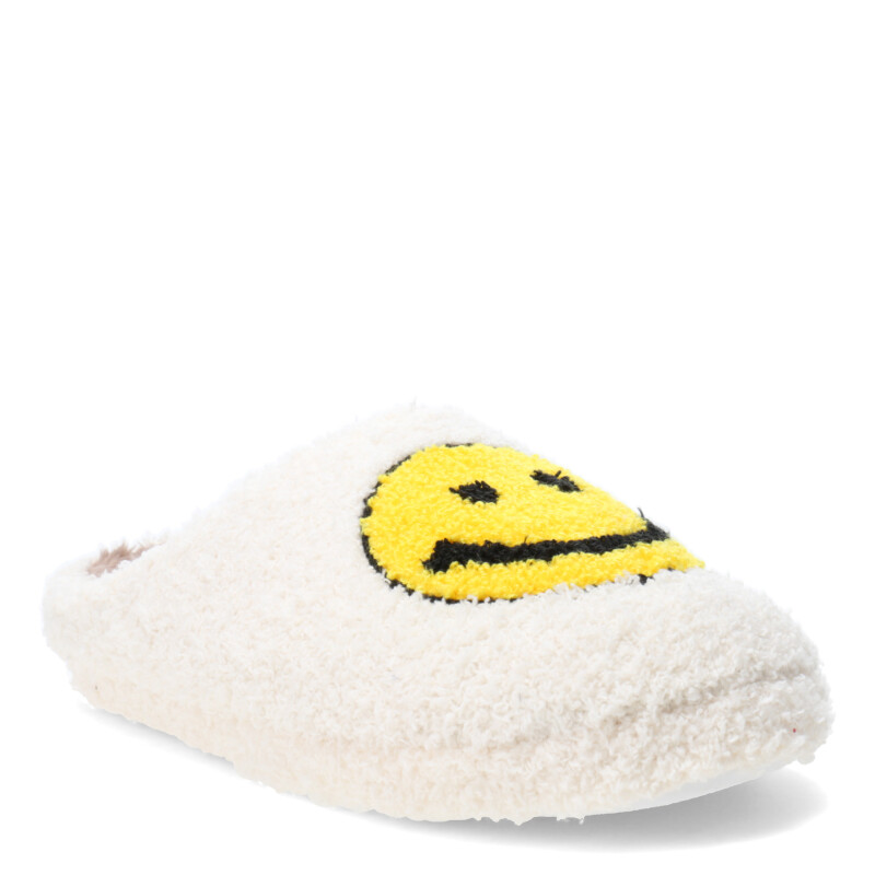 Pantuflas de Mujer Miss Carol Carita Feliz Blanco - Amarillo