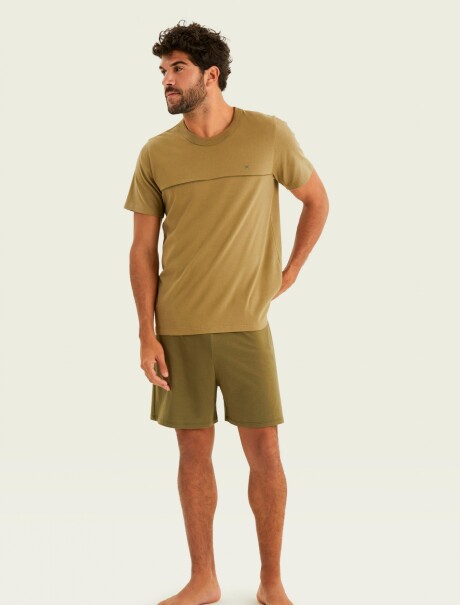 PIJAMA DE ALGODÓN VERDE