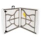 Mesa de Exterior Plegable 180 cm para 8 Personas - Tipo Maleta, Plástico y Acero Mesa de Exterior Plegable 180 cm para 8 Personas - Tipo Maleta, Plástico y Acero