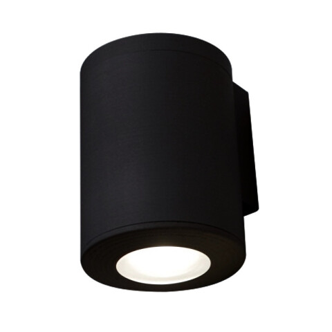 Aplique LED pared negro IP55 GU10 inc Ø95mm FRANCA FL0908