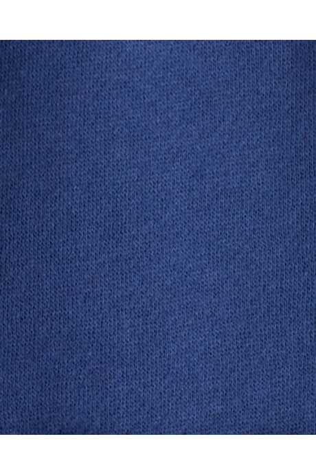 Buzo de algodón con bolsillo canguro, azul Sin color