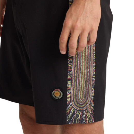 Boardshort Roark Passage Hemp - Negro Boardshort Roark Passage Hemp - Negro
