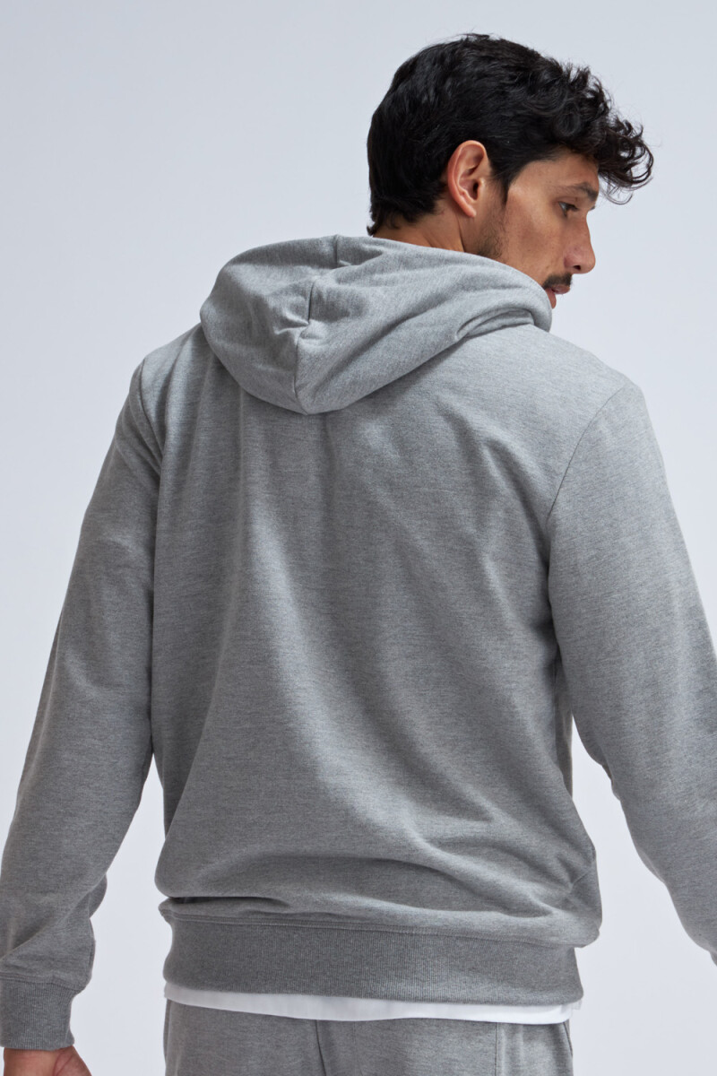 Hoodie deportivo Gris melange