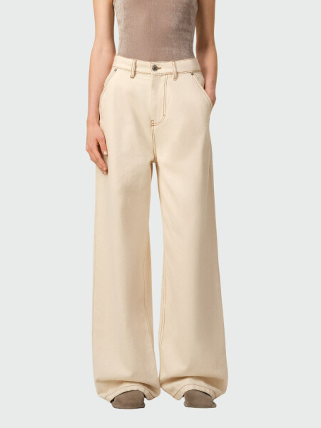 AMI PARIS - Vaqueros Anchos de Algodón Alta Automática