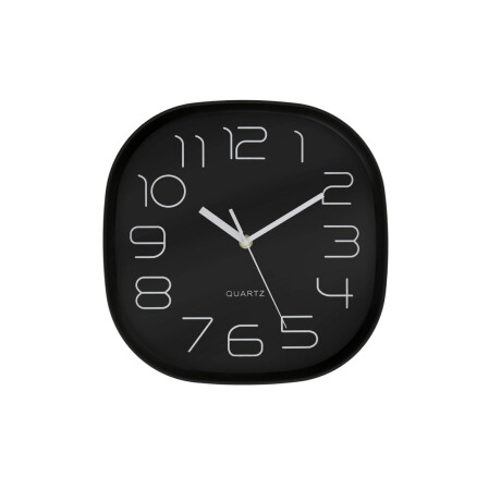 Reloj De Pared Cuadrado 28 Cm X 28 Cm Con Puntas Redondeadas Reloj De Pared Cuadrado 28 Cm X 28 Cm Con Puntas Redondeadas