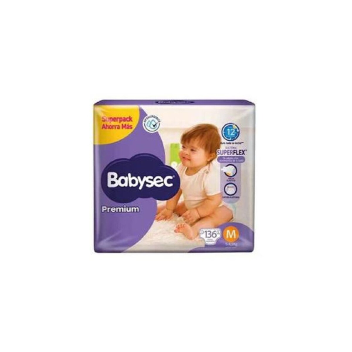 PAÑAL BABY SEC GIGANTE PREMIUN TALLA. M X136 