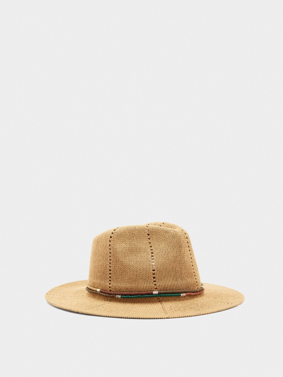 Sombrero De Punto Con Detalle De Cuentas multicolor
