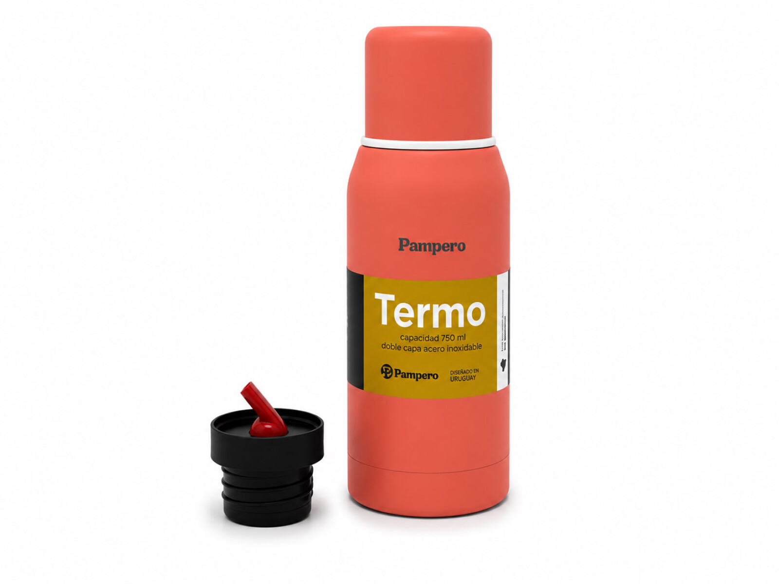 TERMO ACERO DOBLE CAPA 750ML - Coral 