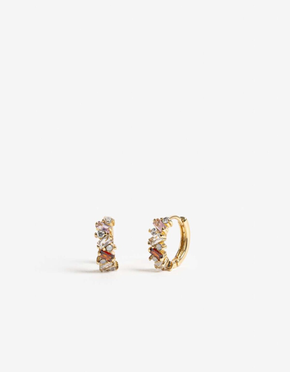 Aros Cubic Color - Dorado 