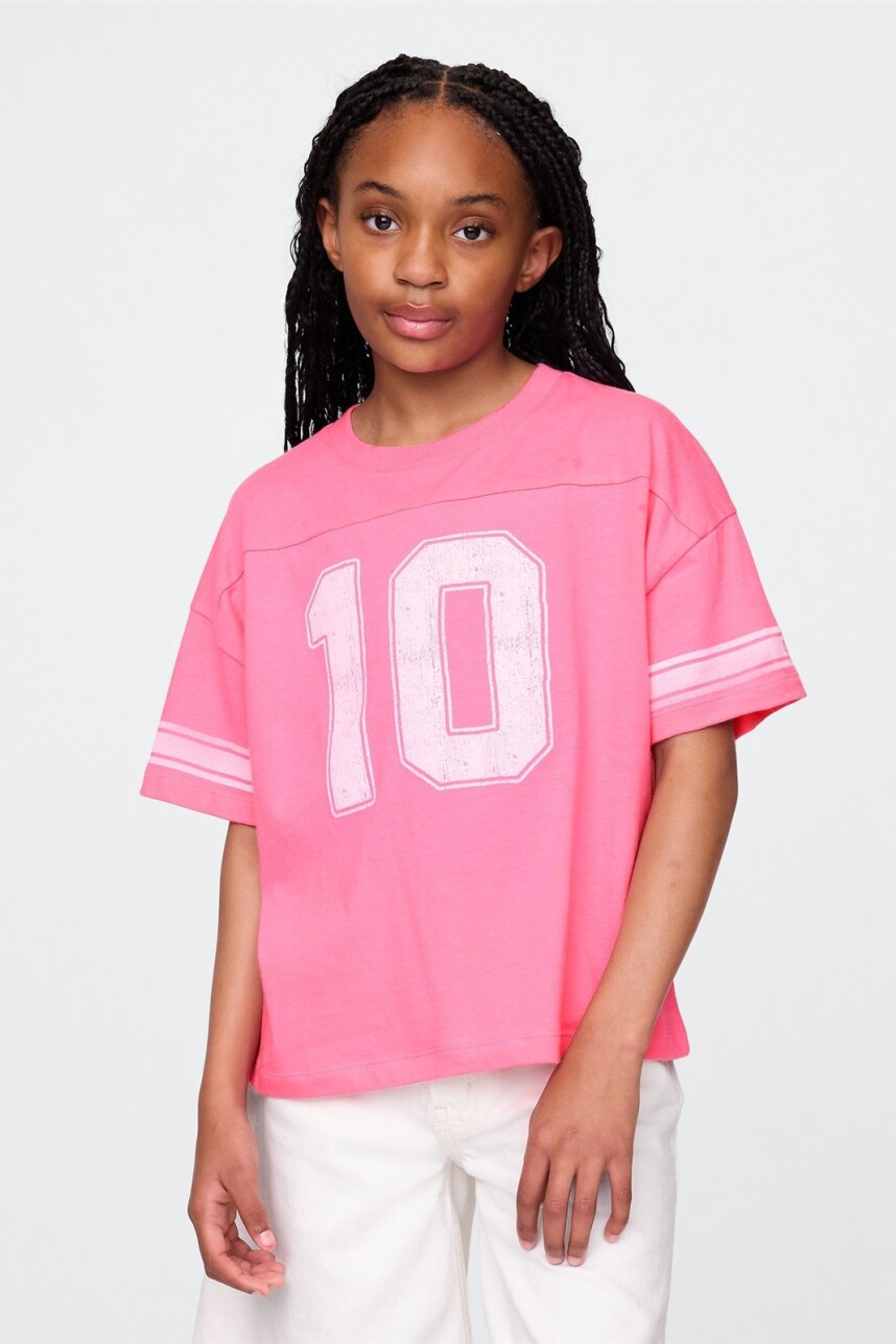 Remera Gráfico Niña May Pink