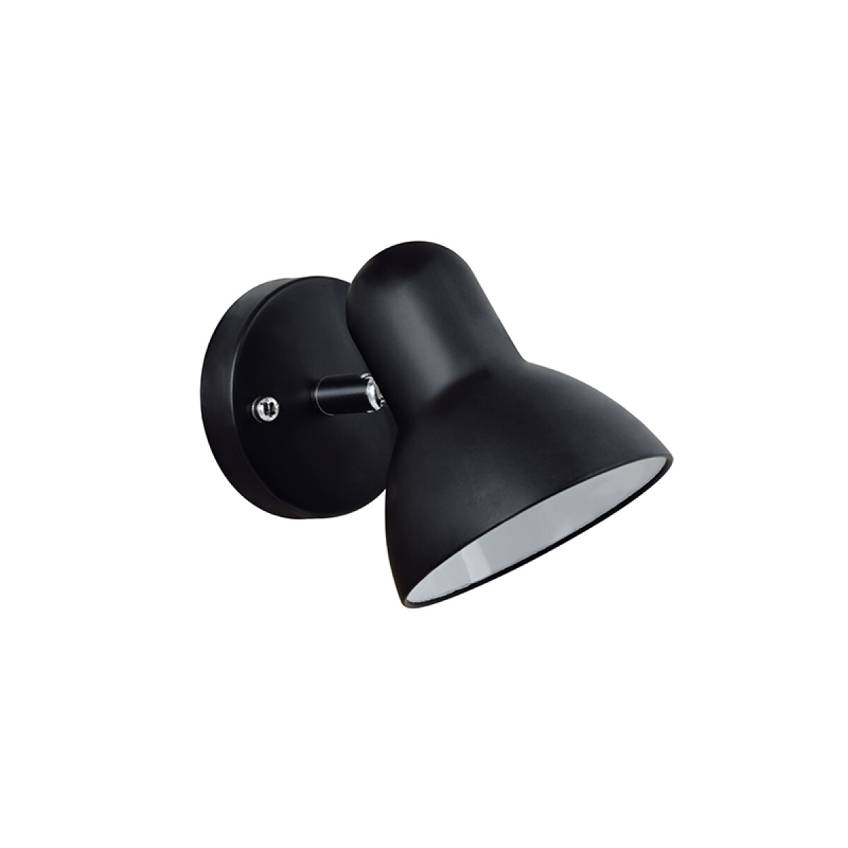 Spot de pared campana negro base redonda 1XE27 - IX9764 