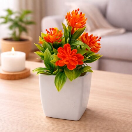 PLANTA FLORES ARTIFICIALES CON MACETA PLANTA FLORES ARTIFICIALES CON MACETA