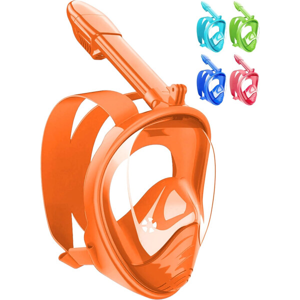 Máscara de snorkel infantil Naranja
