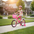 Bicicleta infantil Shengdi Rodado 16 Canasto Parrilla Hadas Color Rosa Oscuro
