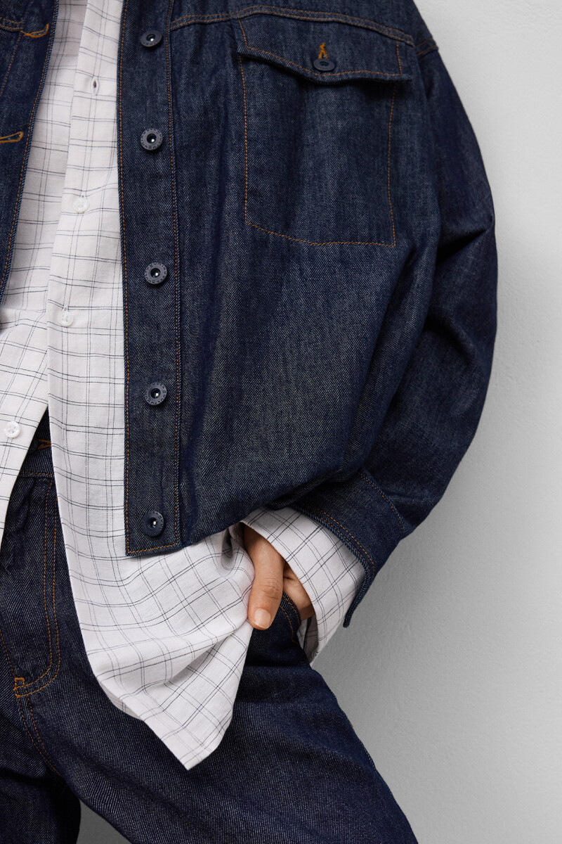 BOMBER DENIM Azul