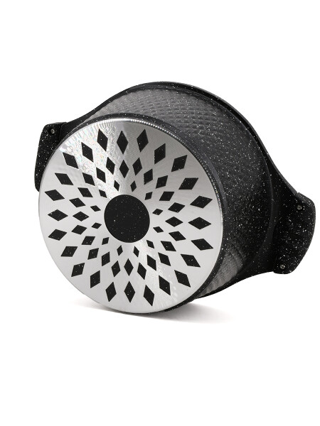OLLA CON TAPA LINEA AVANOS NEGRO (V)