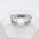 Anillo Oro 18K Con Brillantes Y Zafiros Anillo Oro 18K Con Brillantes Y Zafiros
