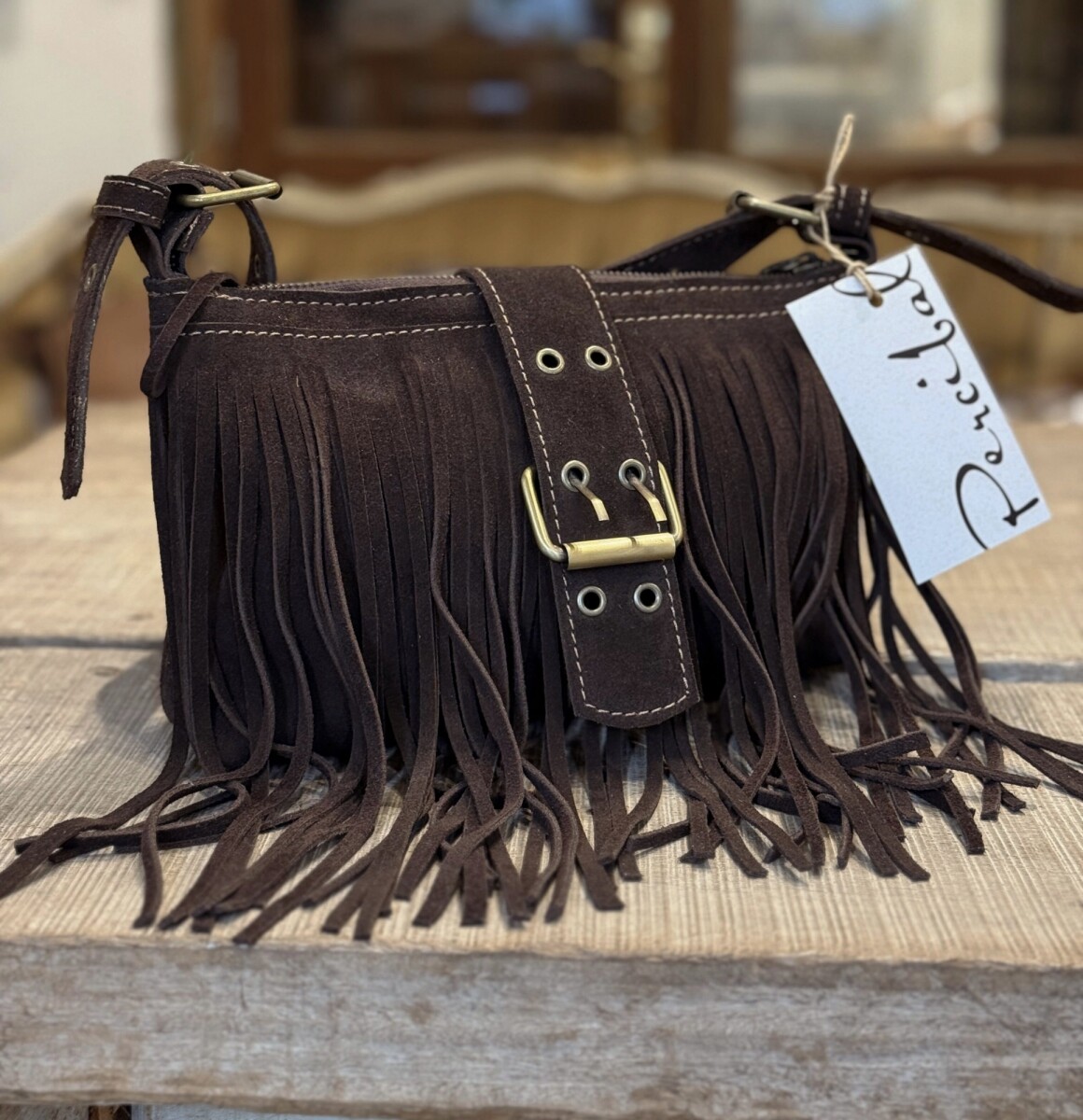 Lola - Gamuza Chocolate 