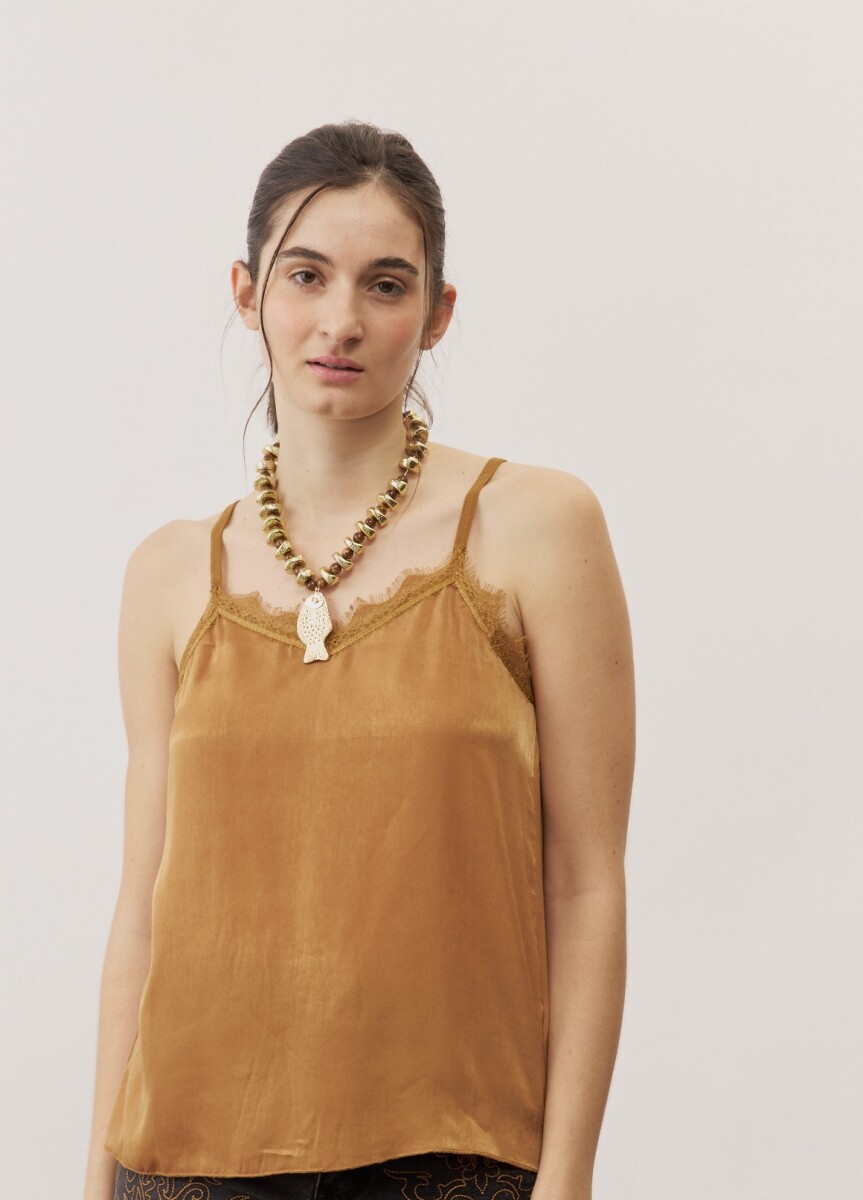 Musculosa Cel - MOSTAZA 
