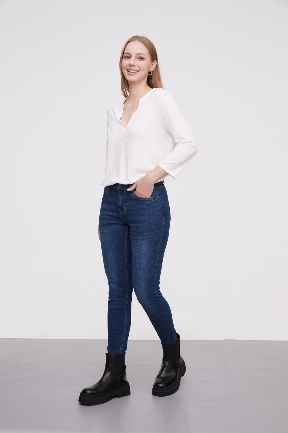 Pantalon Lam Azul Indigo