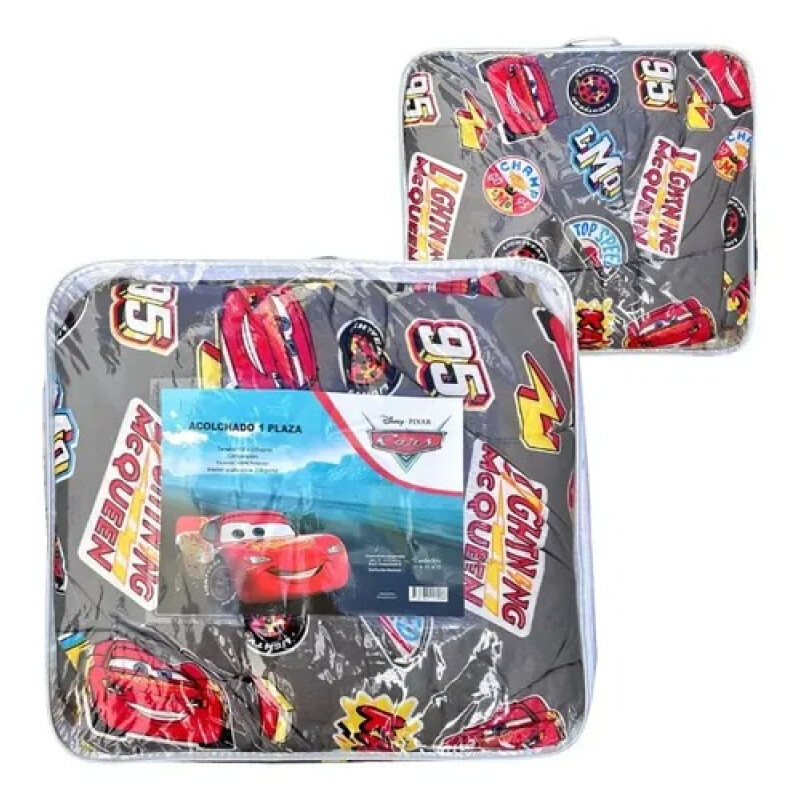 Acolchado 1 Plaza Disney CARS GRIS – Abrigo, suavidad y diversión Acolchado 1 Plaza Disney CARS GRIS – Abrigo, suavidad y diversión