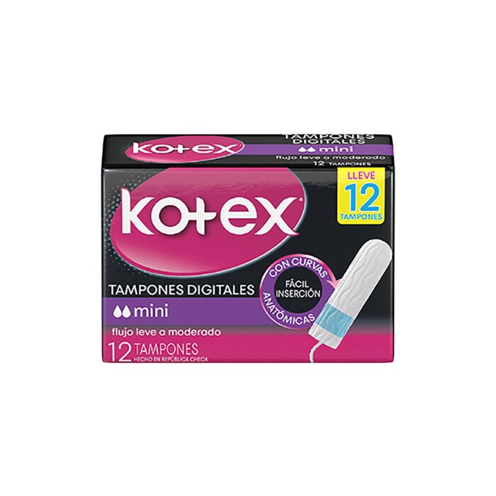 KOTEX TAMPONES MINI DIGITAL UNID. X 12 U única