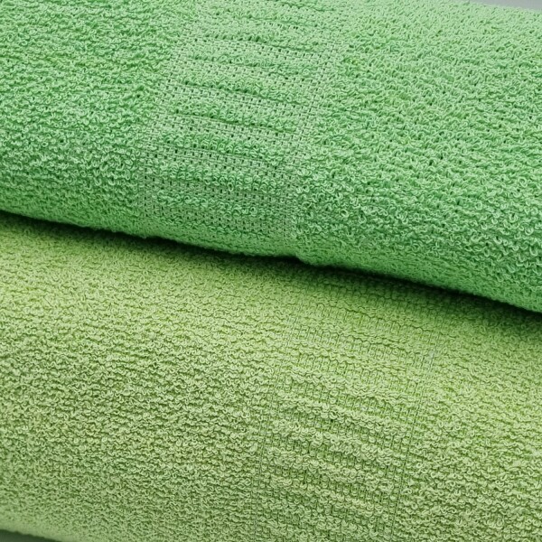 Juego 2 Piezas Toalla De Mano Y Toallón De Baño Algodon Color Variante Verde