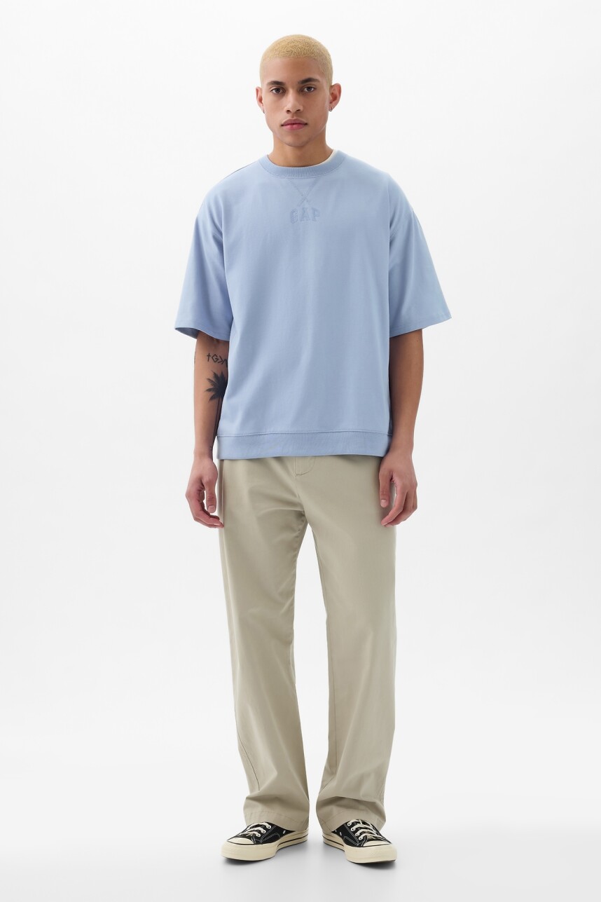 Remera Logo Gap Hombre Distant Blue