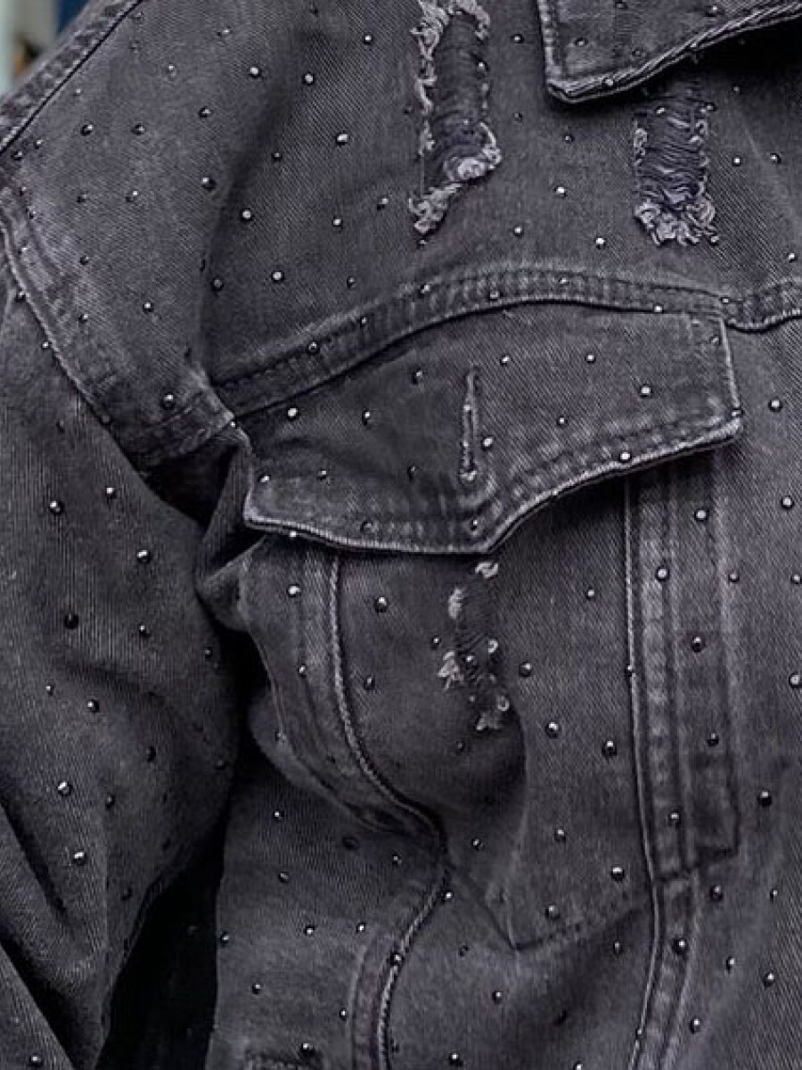 CAMPERA BRILLOS Negro