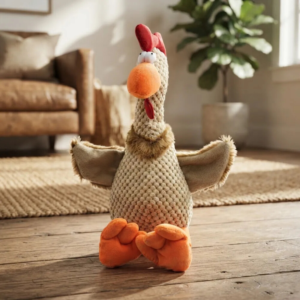 Peluche Para Mascotas Gallo Con Sonido 35 Cm Peluche Para Mascotas Gallo Con Sonido 35 Cm