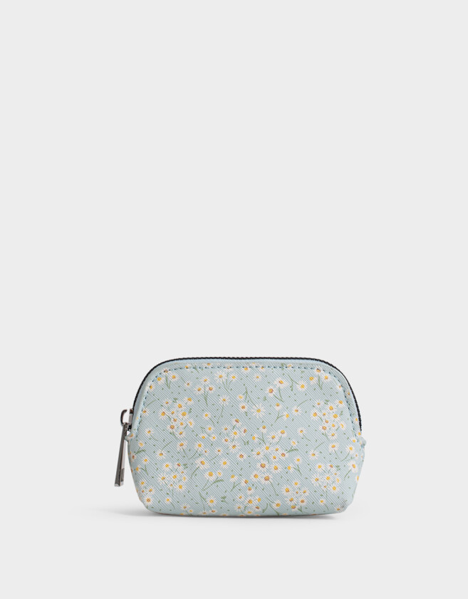 Monederos Estampados Monedero Cuerina Margaritas - Estampado Flores