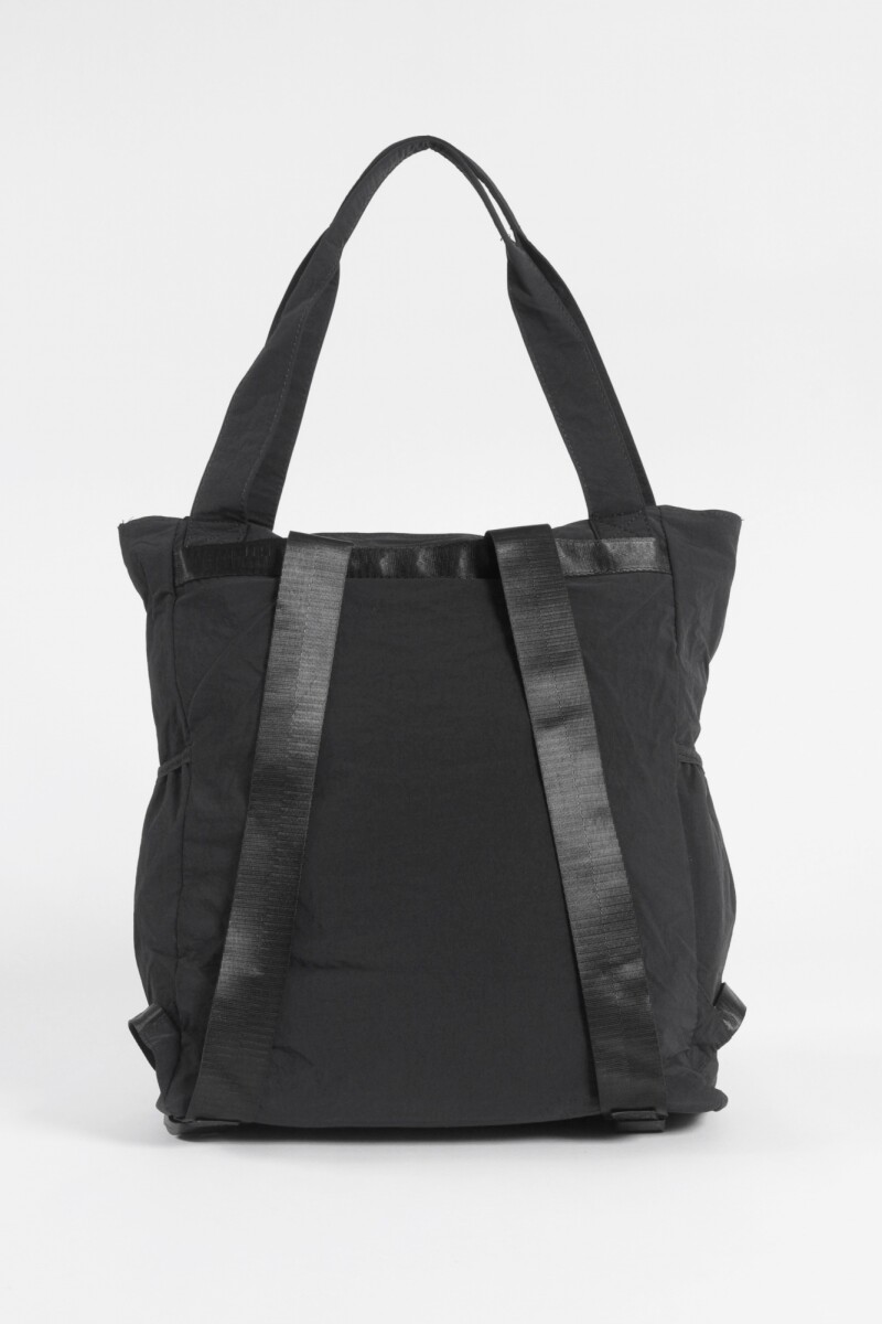 Mochila shopper de tela negro