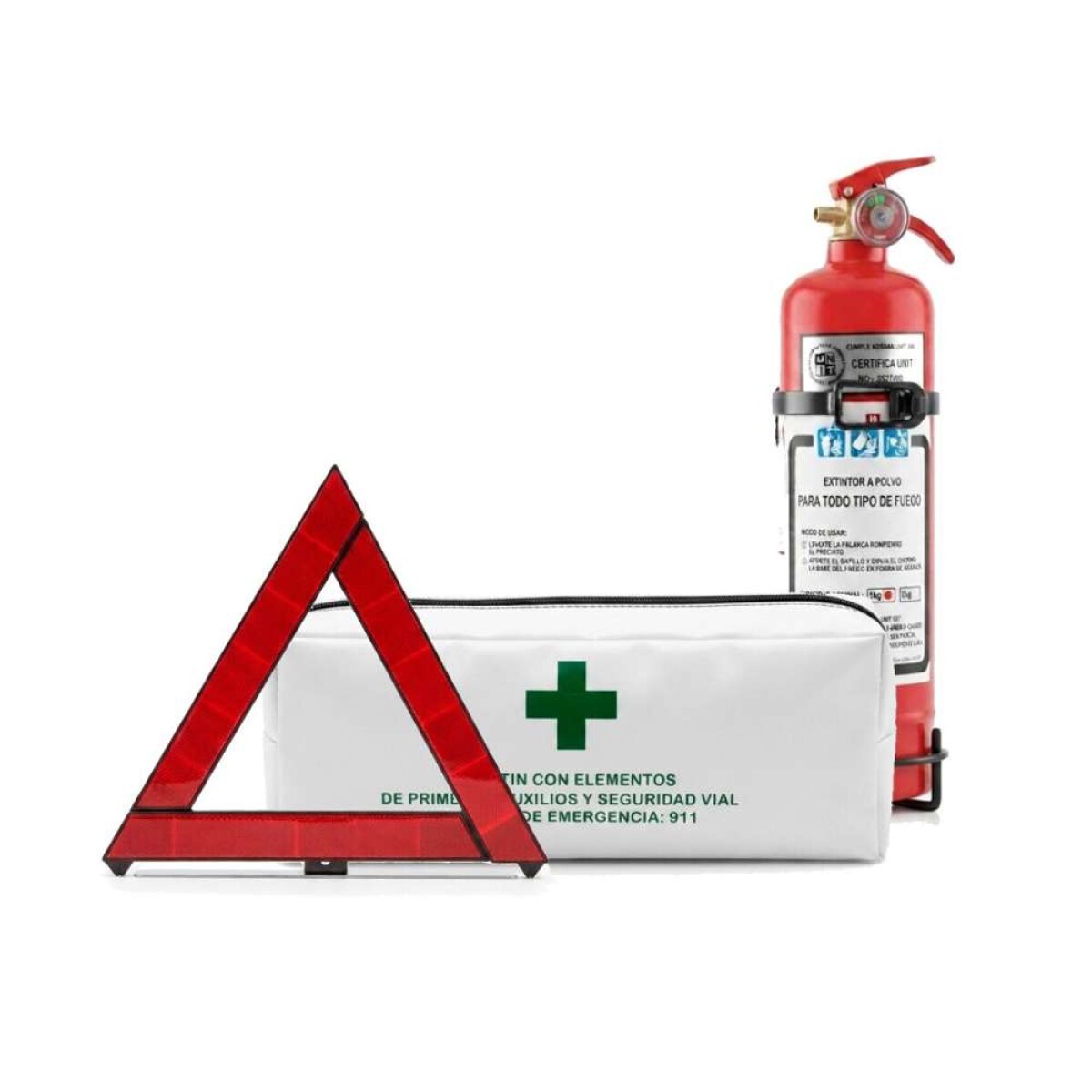 Kit Botiquin De Primeros Auxilios - Baliza + Extintor 