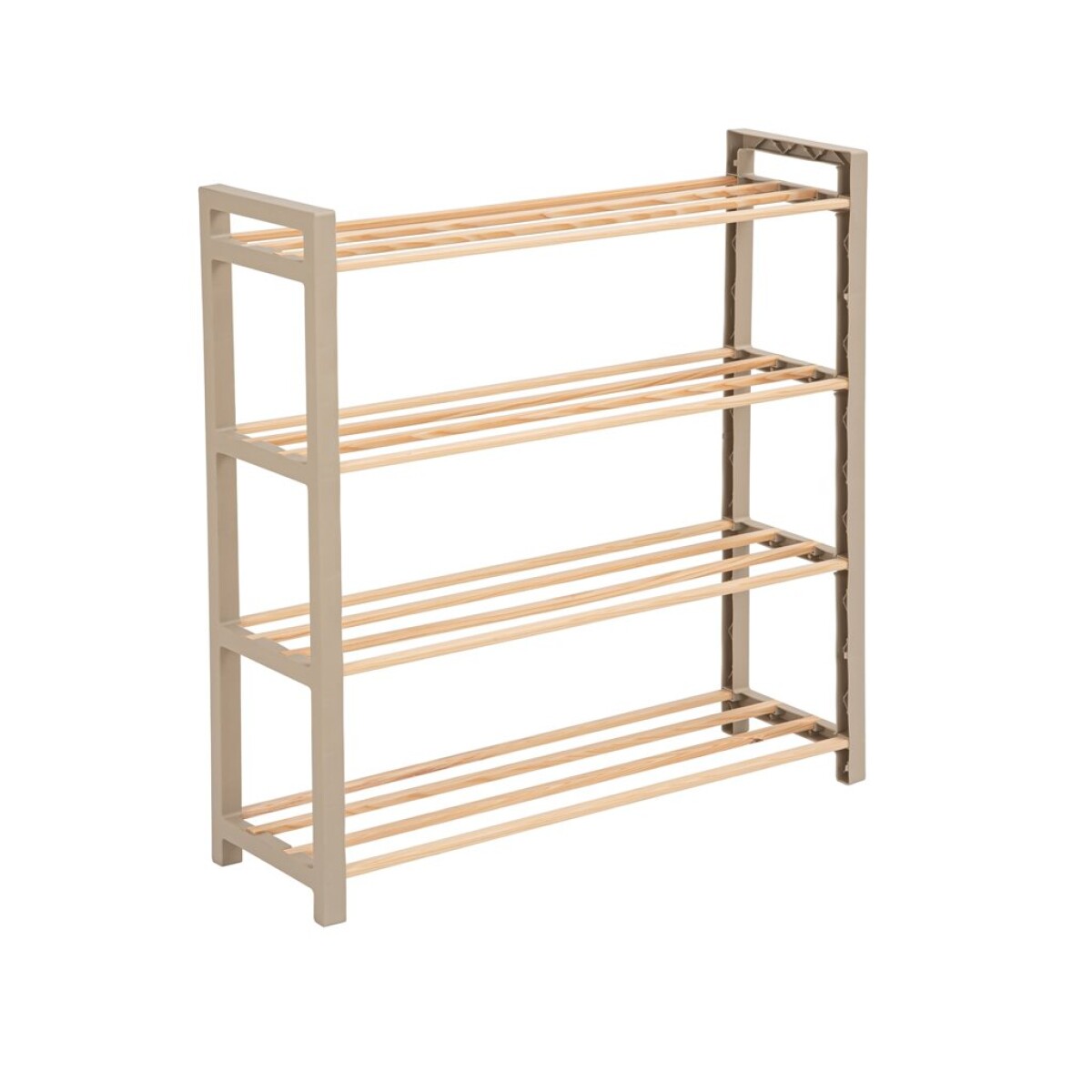 ZAPATERA 4 NIVELES 68X51X20CMS MADERA Y PP 