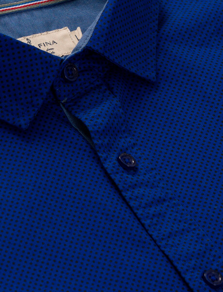 Camisa estampada - azul