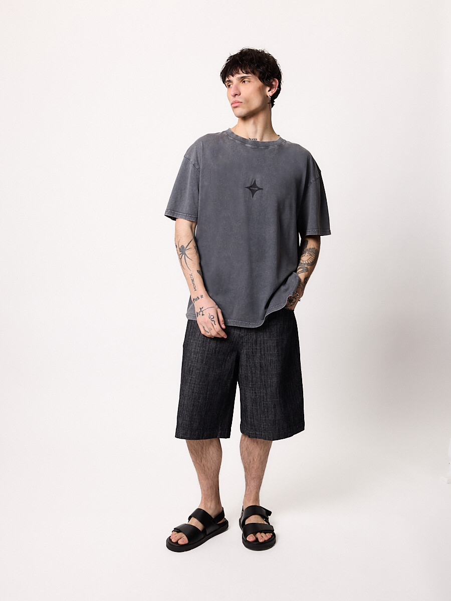 T-SHIRT M/C NIABO DIXIE Gris Oscuro