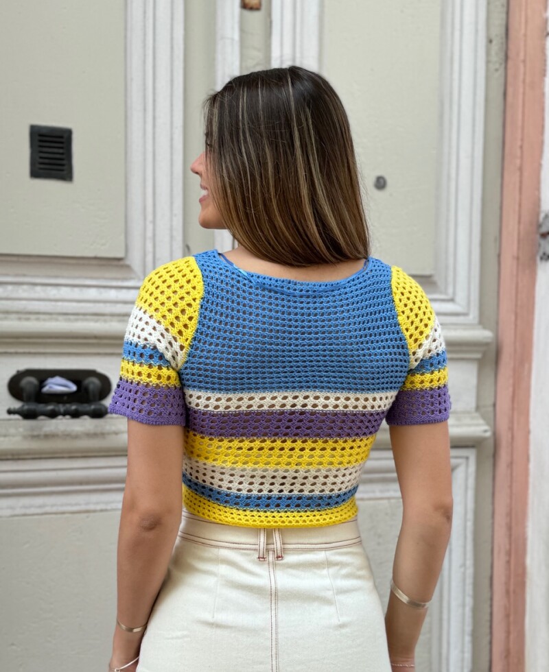 Top crochet rainbow Top crochet rainbow