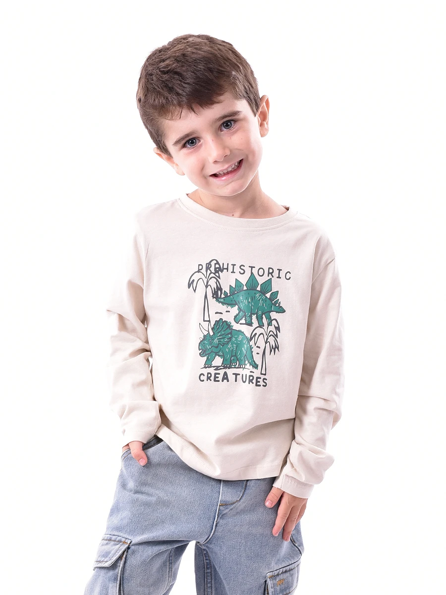 REMERA AKOS - BEIGE 