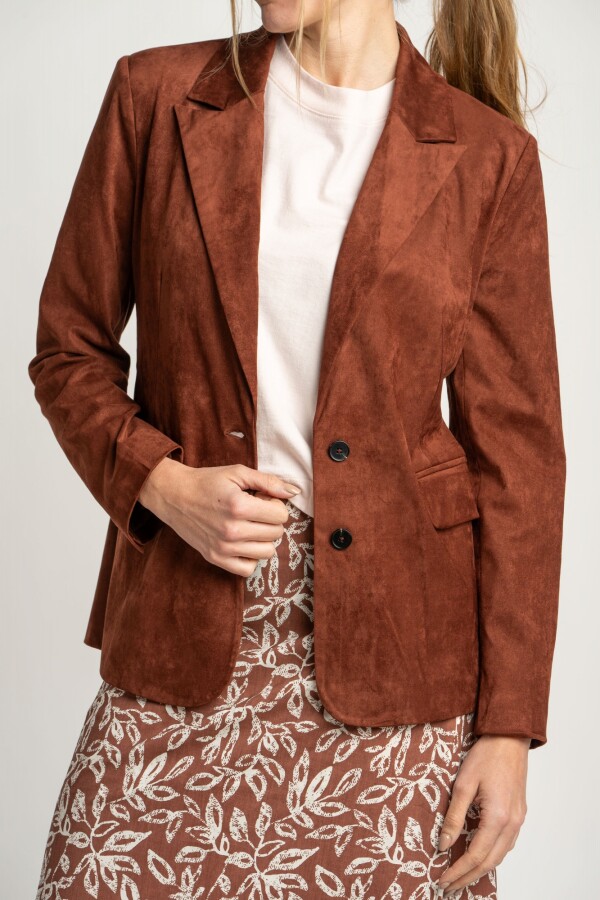 Blazer Gamuza Cafe