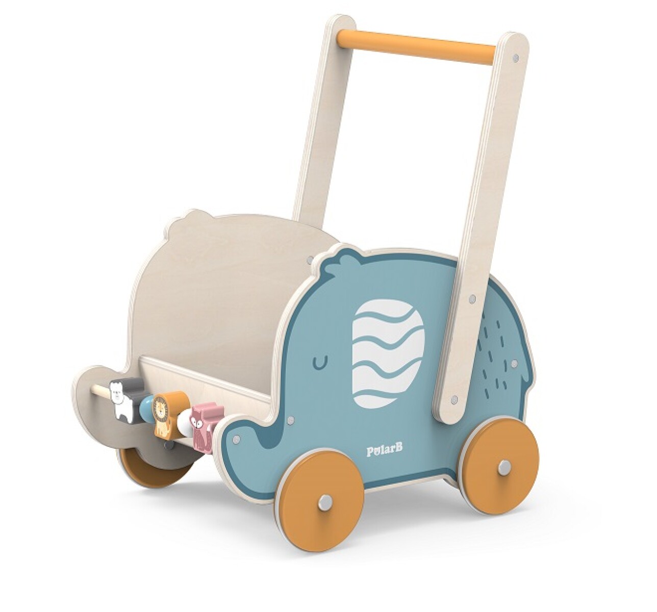 Caminador Infantil Polar B Madera Elefante 