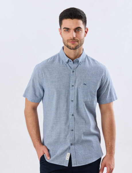 CAMISA CUADROS DE LINO Denim